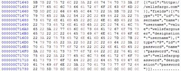 Figure 4. Password entry in memory during active interaction.
