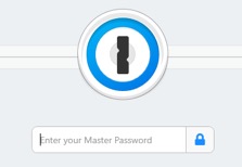 Figure 5. 1Password7 in a locked state, having previously been open and then
										locked.